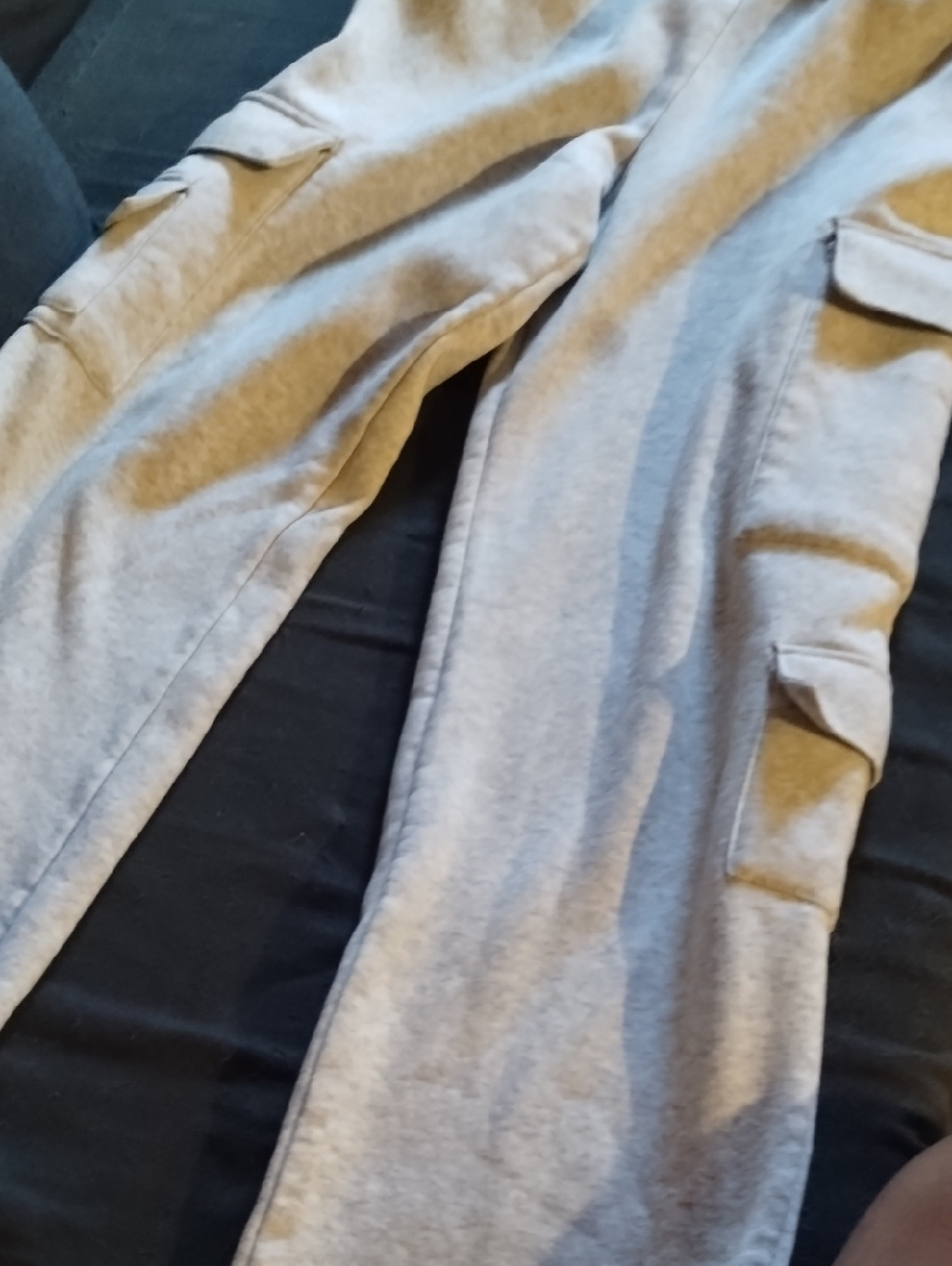 Light Gray Cargo Sweatpants